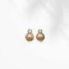 Gold Plated Pearl Stud Earrings for Women | Elegant Zircon Stone Designer Earrings for Party & Daily Wear
