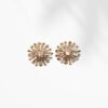 Radiant Sunburst Stud Earrings