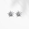 Celestial Burst Diamond Stud Earring
