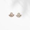 Crystal Fanburst Stud Earrings