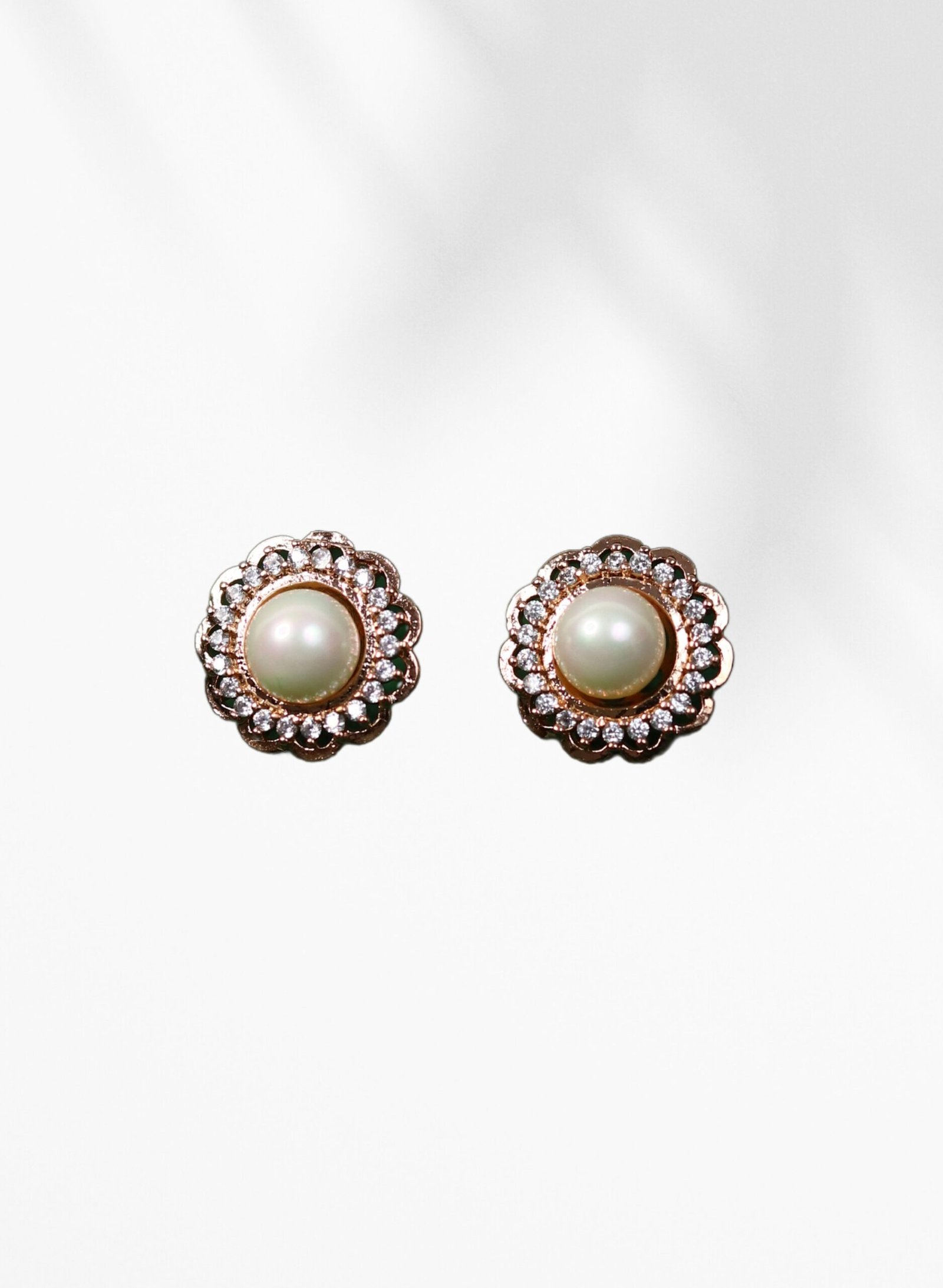 Vintage Pearl Blossom Studs