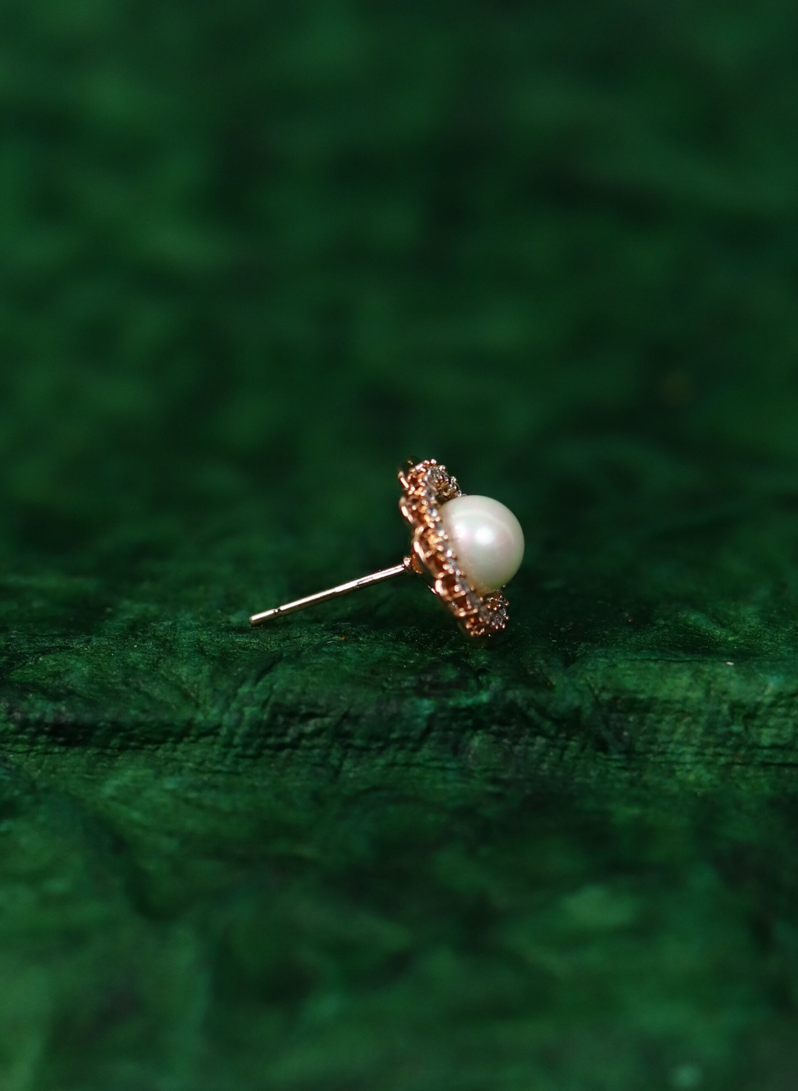 Vintage Pearl Blossom Studs - Image 4