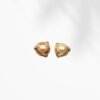 Golden Pearl Elegance Stud Earrings
