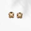 Floral Pearl Bloom Stud Earrings