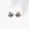 Swan Elegance Crystal Stud Earrings